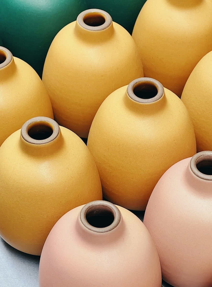 Handcrafted Clay Vase - Image 1